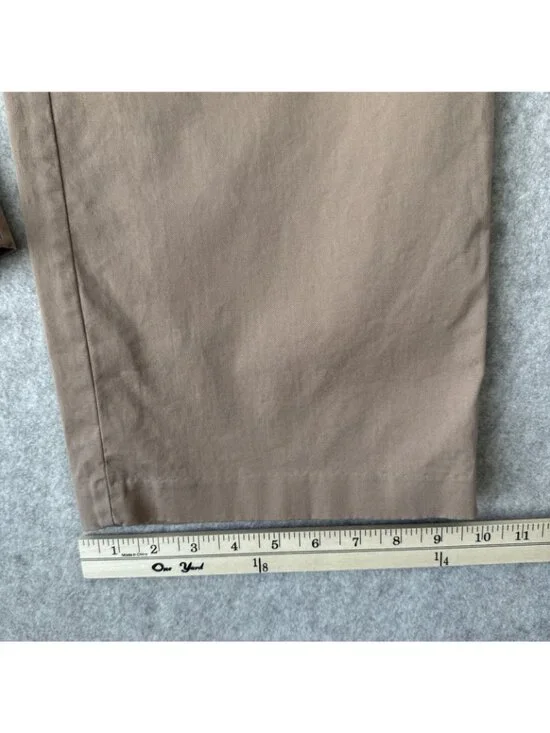 Aritzia Effortless Pant Pleated Tan Wide Leg Full Length Womens 6 - Picture 10 of 15